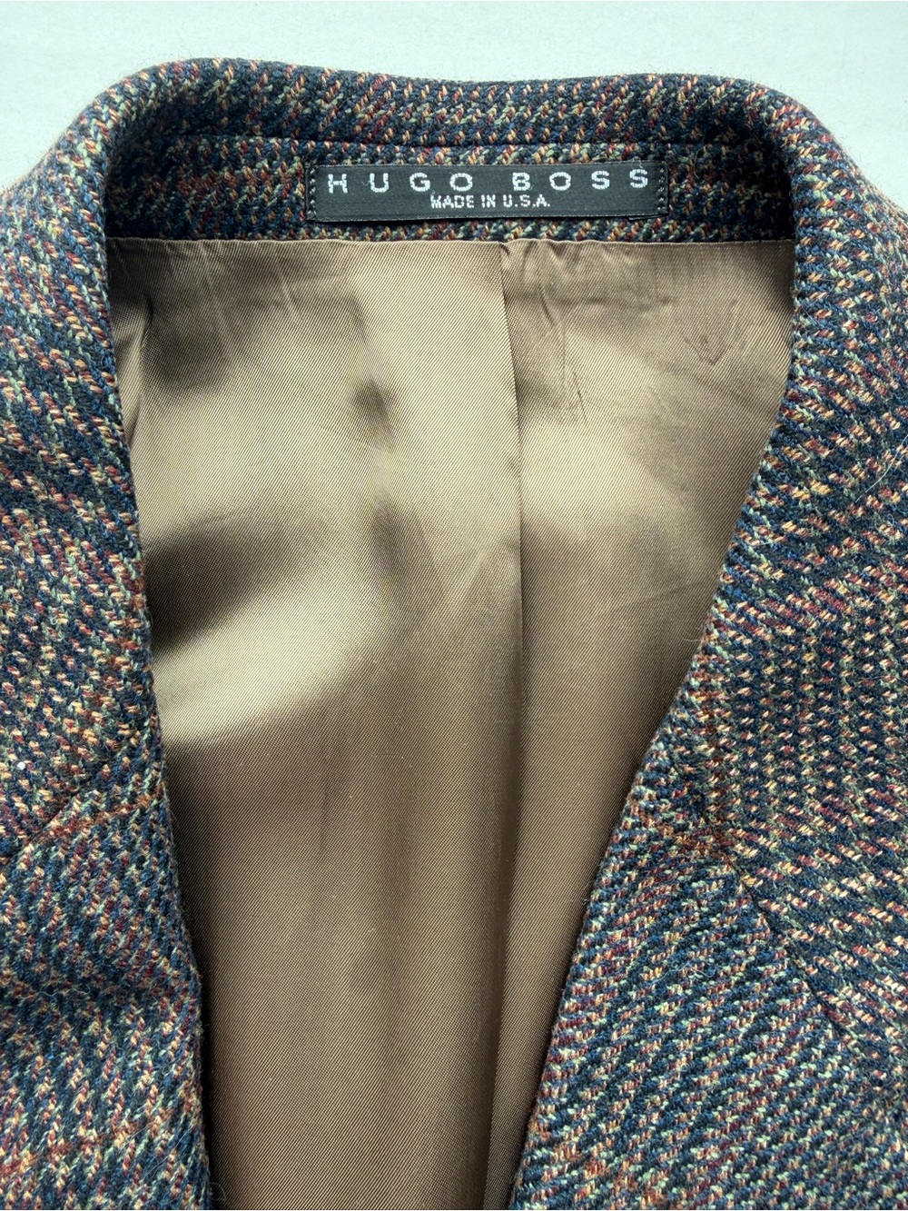 Vintage HUGO BOSS x Barneys Loro Piana Plaid Sport Coat Blazer 38R Wool Cashmere - Picture 3 of 12